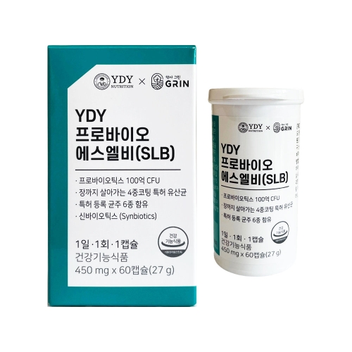 일동바이오사이언스 YDY 프로바이오 에스엘비 450mg 60캡슐