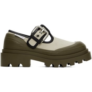 보테가베네타 베이지 카키 트렉 메리제인 로퍼 242798F121005