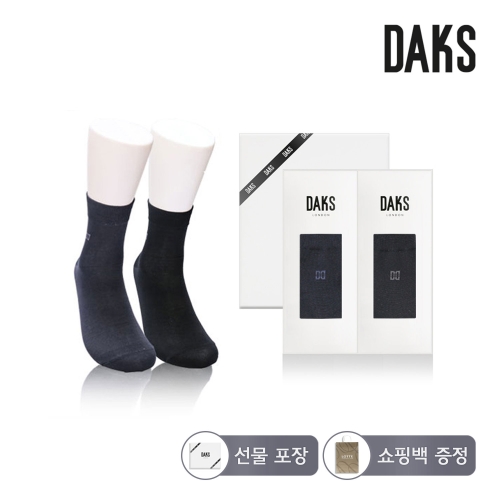 닥스 남성 실켓스판 무지 단목 2족 세트 24348