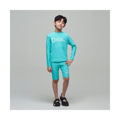 내셔널지오그래픽  K242UWL640 5부 레깅스 MINT