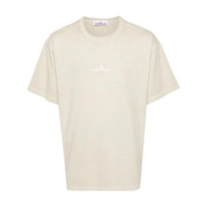 스톤아일랜드 로고 자수 코튼 티셔츠 811522258 T 91707674