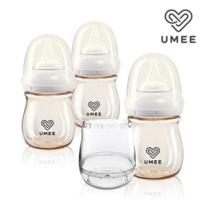 유미 PPSU 젖병 160ml 웜커버 3종세트 (노꼭지)