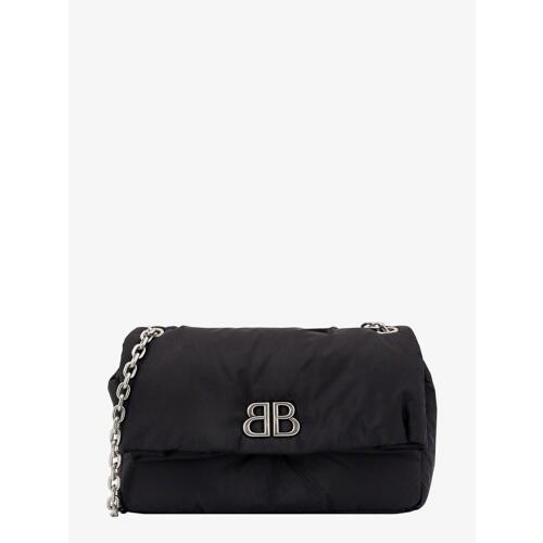 발렌시아가 BCD 7659452AA6C1000 리사이클 나일론 숄더 백 WITH 모나코 BB 로고 B0651264463
