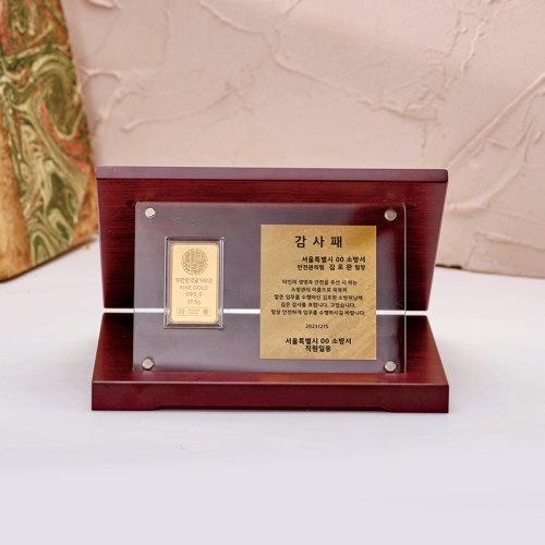 대한민국금거래소  골드바 아크릴 상패 10g