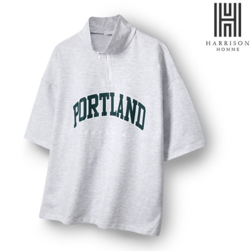 해리슨 코튼 포틀랜드 반지퍼 반팔티 MJBF1652
