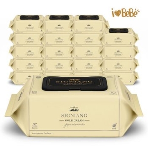 아이러브베베 시그니앙 골드크림 물티슈 캡형 70매