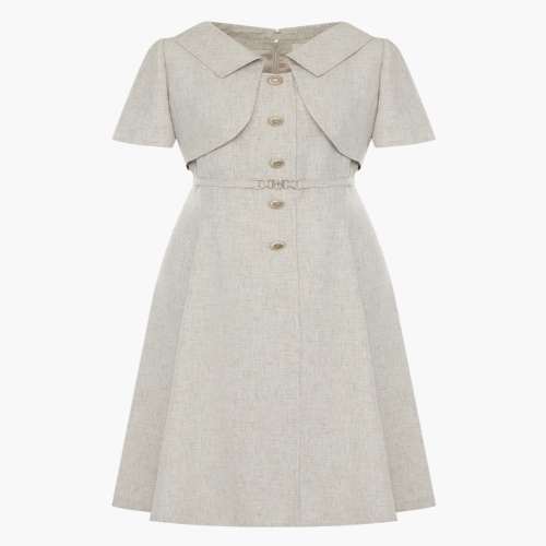 라인(LINE) N755 카라 자켓 레이어드 원피스 NWOPOF0400