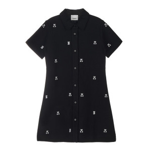 버버리 엠브로이더리 토마스 베어 코튼 셔츠 8061683 C KG2 ROMOLA BEAR A1189 12-14