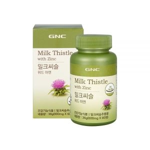 GNC 밀크씨슬 위드 아연 600mg 60정