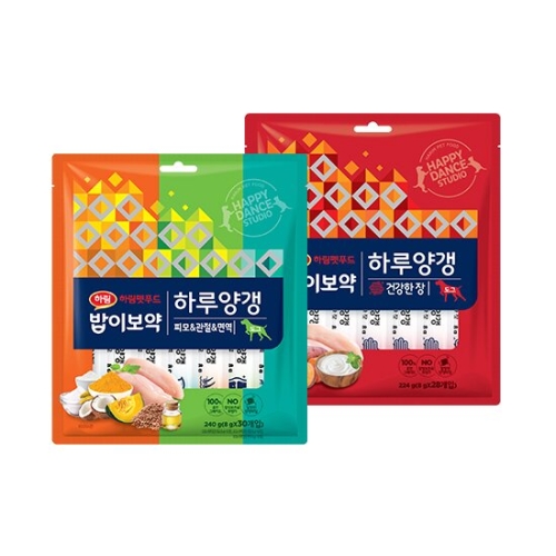 밥이보약 독 하루양갱 피모&관절&면역 240g+건강한 장 224g 콤보