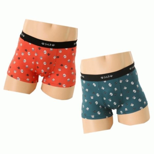 비너스 왕십리- 플러스 엔터 귀요미 강아지 나염 폴리스판 남성 드로즈_SMP6029TWSG