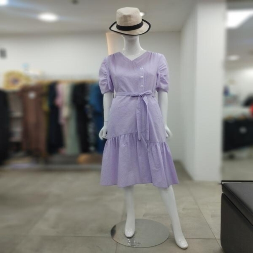 SI 세이브존04 시어서커 체크 랩 원피스 O2125270PUP