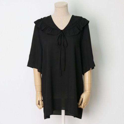 아이우먼 무지빅프릴블라우스 HGE293M407 빅사이즈