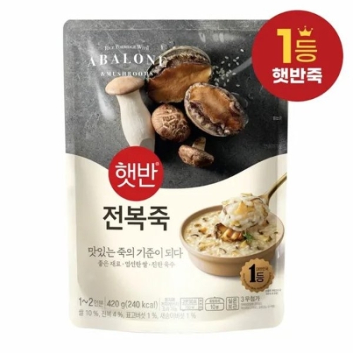 CJ제일제당  햇반 전복죽 420g