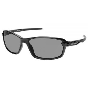 할리데이비슨 Harley-Davidson 남성용 모던 직사각형 선글라스, 블랙, 63-16-135, 블랙