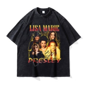 리사 마리 반팔 티셔츠 프린팅 씹덕티셔츠 오버핏 씹덕티 빈티지 티 힙합 Marie-1/L