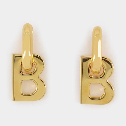 발렌시아가  골드 볼드 B 이어링 655286-TZ99G-0027 SHINY GOLD