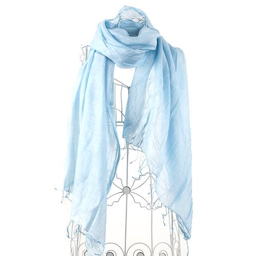 더로라 단색 실크 스카프 실크레이욘 향기론 바람_S6066