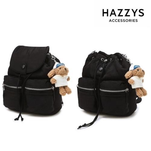 헤지스 PUPPY 나일론 투웨이 백팩S 키링SET_HIBA4FH05BK