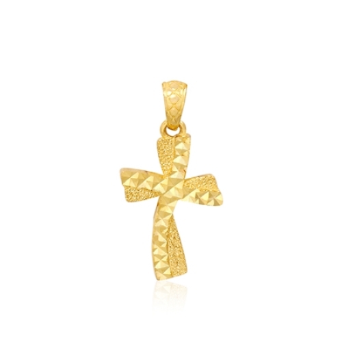 혼골드모아 골드모아 순금 세인트 컷팅 십자가 펜던트 11.25g