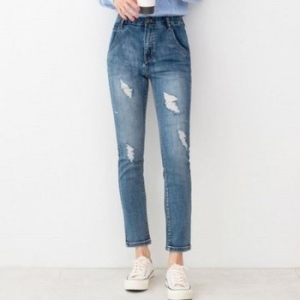 YAN 청바지 스판 스키니 헤지 7z2 하이웨스트 WD3C109