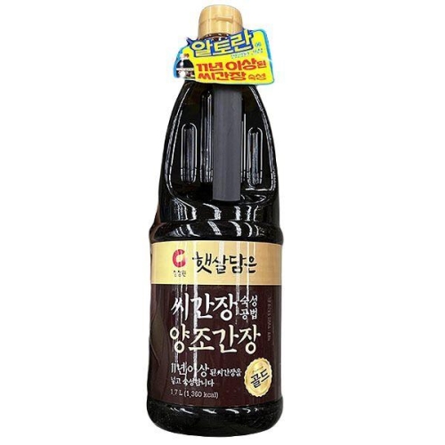 청정원 햇살담은 씨간장 숙성공법 양조간장골드 1.7L