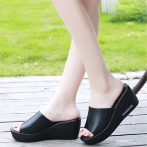 오노마 ONM 여성 7CM 키높이 통굽슬리퍼 사무실 실내슬리퍼 16461172