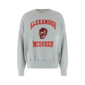 알렉산더맥퀸 알렉산더 맥퀸 후드 티셔츠 754562QVX43 0902 PALE GREY RED 트렌디 감성의 스마트한 쇼핑공간