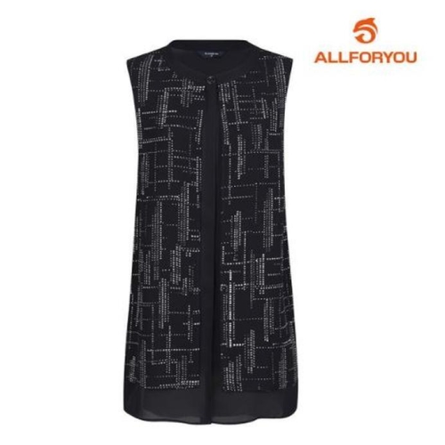 올포유 ALL21 여성 폴리 프린트 롱베스트 ALVEL4341 네이비915 105 - 에누리 가격비교