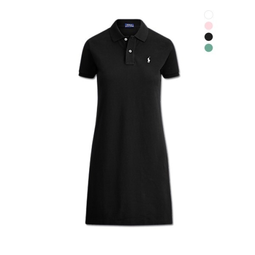 폴로랄프로렌 폴로 / 여성 코튼 메시 카라 캐주얼 원피스 211799490017