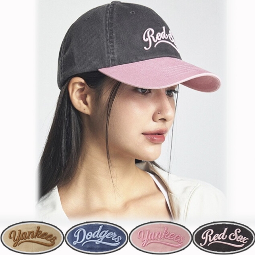 MLB 남여공용 바시티 컬시브 빈티지 언스트럭쳐 볼캡 3ACPVL74N