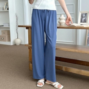 오노마 ONM 여성 여름 와이드핏 일자 바지 파란색 편한 30대 16464543