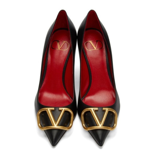 발렌티노 국내 브이로고 시그니처 펌프스 힐 6cm 블랙 5W2S0EN0 DSH 0NO