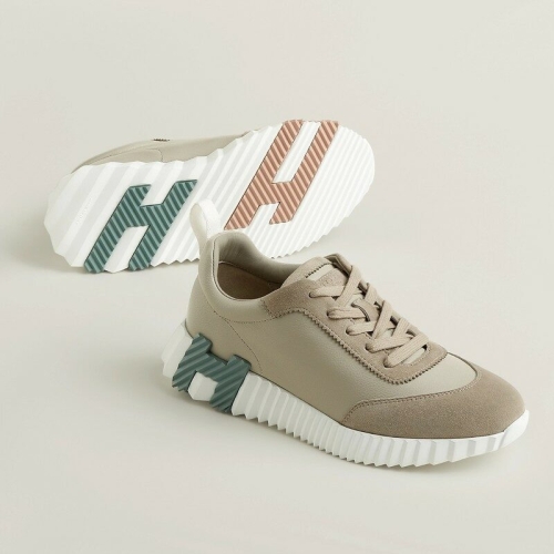 에르메스 바운싱 스니커즈 스웨이드 고트스킨 에스키스 베이지 H221176ZNL