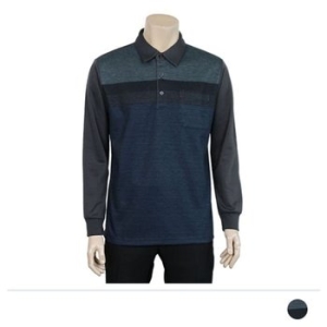 로이스 배색 기모 카라넥 긴팔 티셔츠 WD4812D