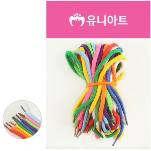 유니아트 운동화끈 2000 넙적운동화끈 칼라혼합 색상랜덤 P0000GMY