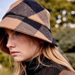 닥스 체크 울혼방 버킷햇_DBHE4F662W2