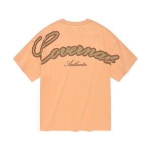 커버낫 국내품 반팔티 반팔 티셔츠 글리터 로고 티셔츠 새먼 CO2402ST30SM 266174