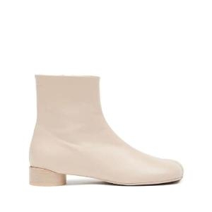 메종마르지엘라 엠엠식스 아나토믹 가죽 앵클 부츠 35mm S59WU0236P3628 T