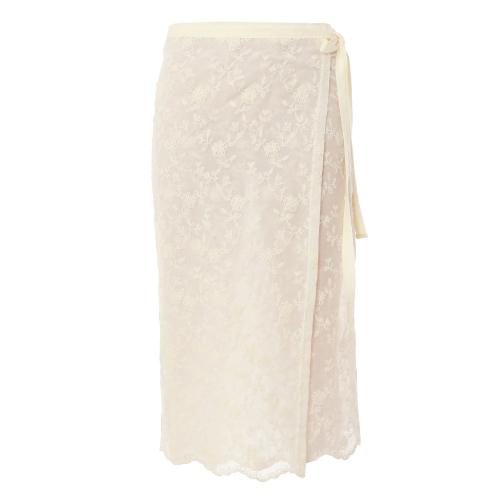 Ab.f.z 레이스자수포인트 랩스커트 APY3QS32I