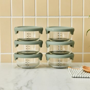 모던하우스 내열유리 실리콘 스팀홀 밥용기 220ml