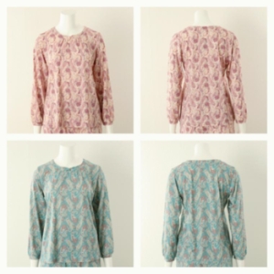 비너스 은은한 고급스러운 컬러 페이즐리 프린트 여성홈웨어 VEV3881 VEP3881 그린 상의단품85