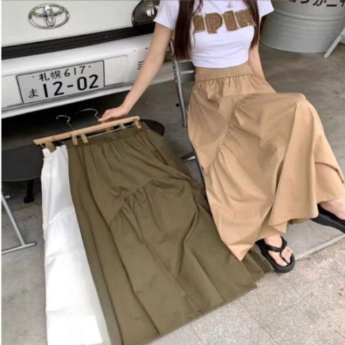 러블리 밴딩 롱 스커트 UDE-240413