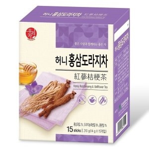 송원식품 송원 허니 홍삼도라지차 14g 15개입