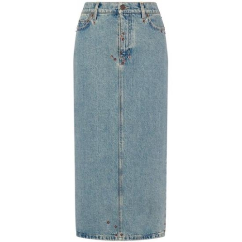 모스키노 스커트 J01185422 0349 AZZURRO