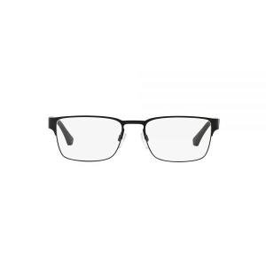 엠포리오아르마니 Emporio Armani 남성용 EA1027 스퀘어 선글라스, 매트 블랙/데모 렌즈, 55mm, 렌즈. 2413