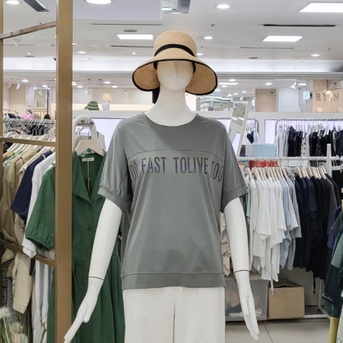 스테파니 HC07 투투 홀러그램 레터링 티셔츠 A24TS4304