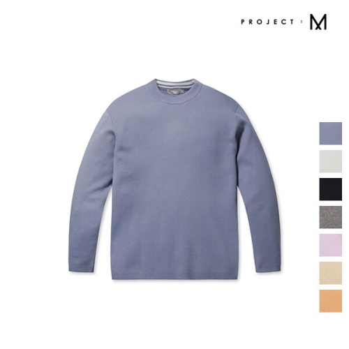 프로젝트엠 남성 버드아이 조직 크루넥 스웨터_EPC4ER1400