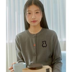  아코스튜디오스페이스 아코 베어 라운드 넥 가디건 차콜 AQ2ESFCD01CH 1144021