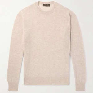 로로피아나 Quarona 퀴아로 슬림핏 울 실크 캐시미어 혼방 폴로 셔츠 94534619